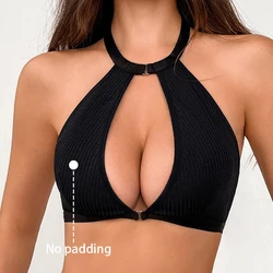 Hot Selling For Women Sexy Underwear Hollow Out Breathable Bras No Padding Intimate Lingerie Backless Ladies Bra Camisole