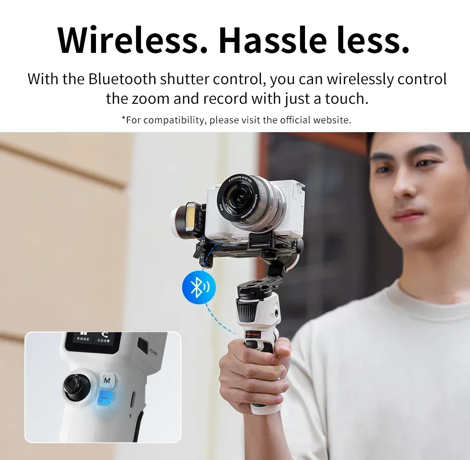

IN STOCK Zhiyun Crane M3S Professional Lightweight Design 3 Axis Handheld Smartphone Mirrorless Action Camera Gimbal Stabilizer