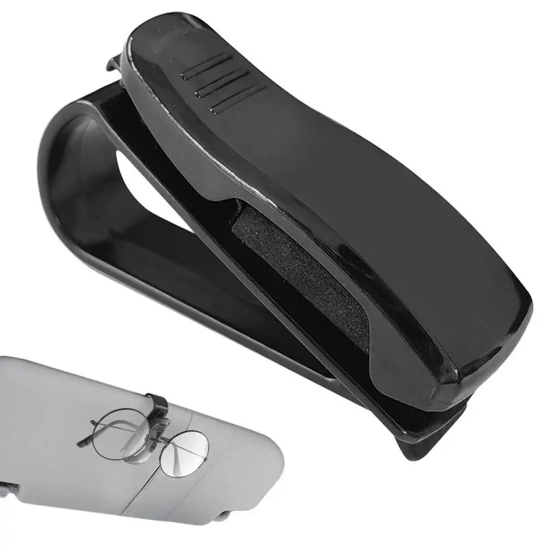 Univers-al Car Auto Sun Visor Glasses Box Sunglasses Clip Card Ticket Holder Fastener Pen Case Eyeglasses Accessories