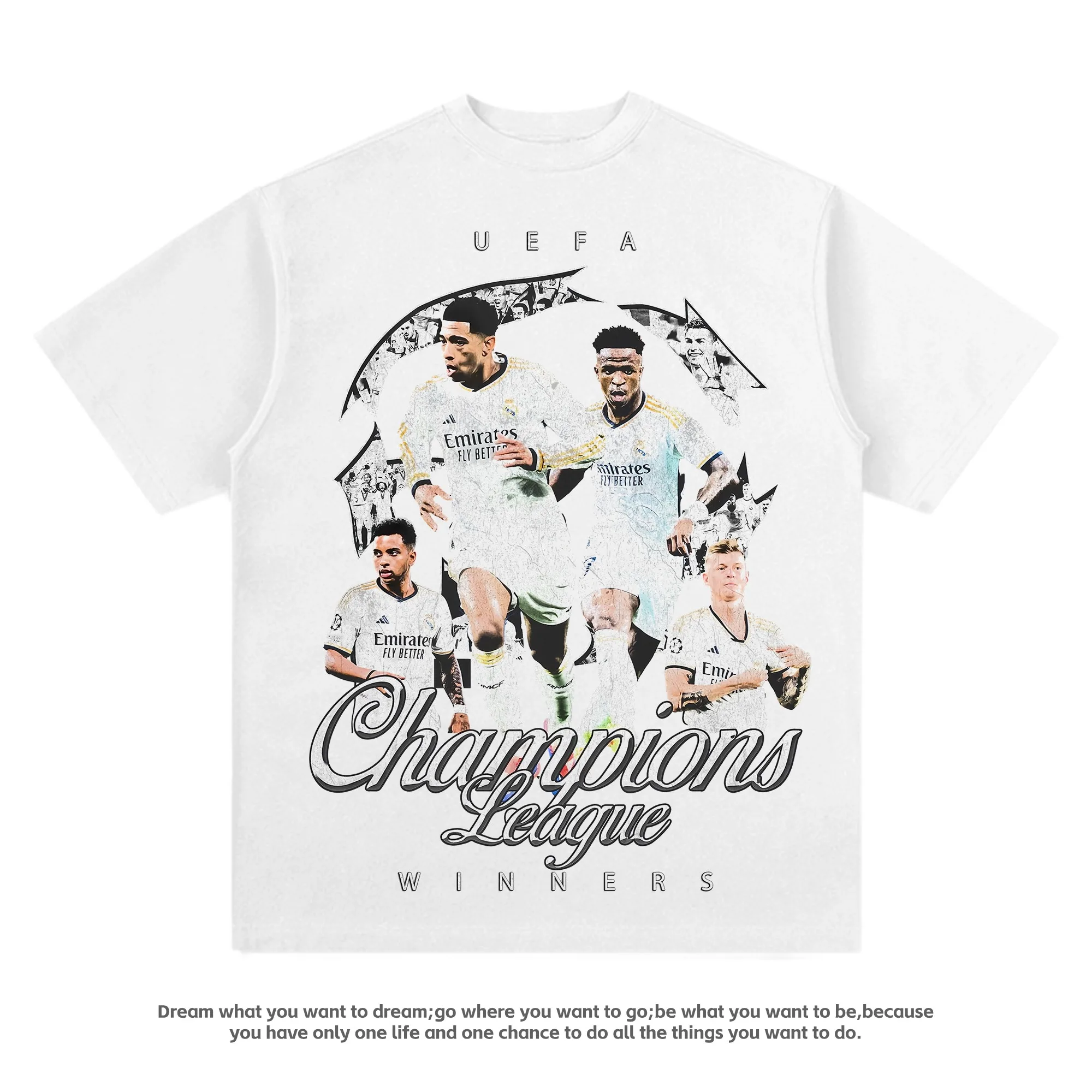 2025 ريال مدريد ريال مدريد تي شيرت ريال مدريد نجم كرة القدم الأمريكية القطن قصير الأكمام خمر جودة عالية العلامة التجارية الفاخرة