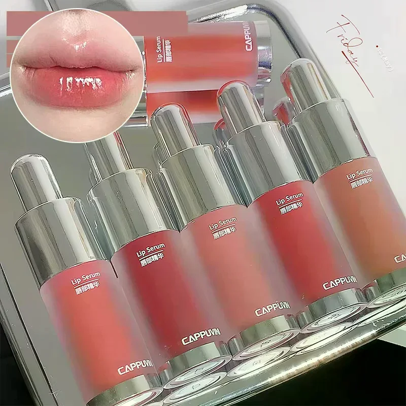 Cappuvini Biberon Lucidalabbra Specchio idratante Finitura non appiccicosa Lucidalabbra effetto vetro per labbra simili alla gelatina Luce a lunga durata