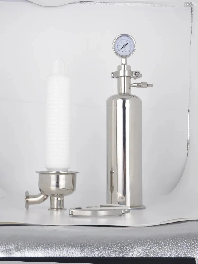 304 stainless steel respirator tank with single core quick-release breathing valve pipeline 316L sanitary air filter 3