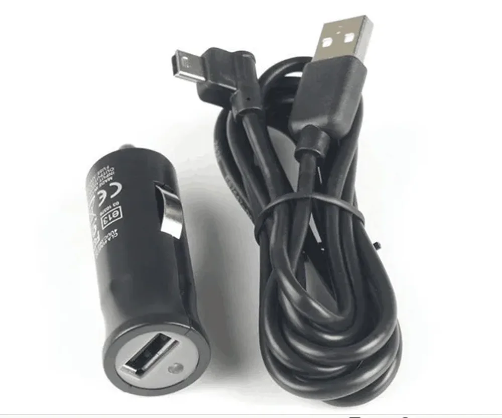 5V1.2A USB TomTom Car Charger and mini5p Cable For PRO 5150 9150 9100 7100 7150 Truck Live GPS
