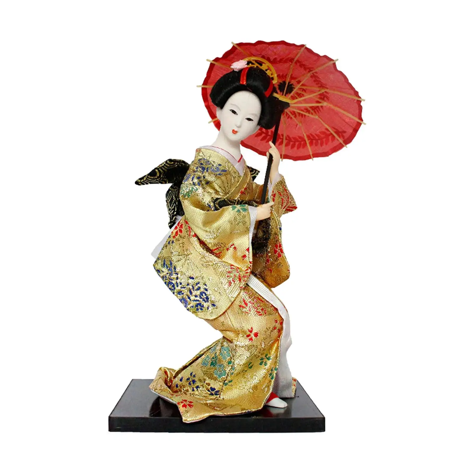 

Japanese Kimono Figurine Miniature Sculpture for Bedroom Decor Ornament