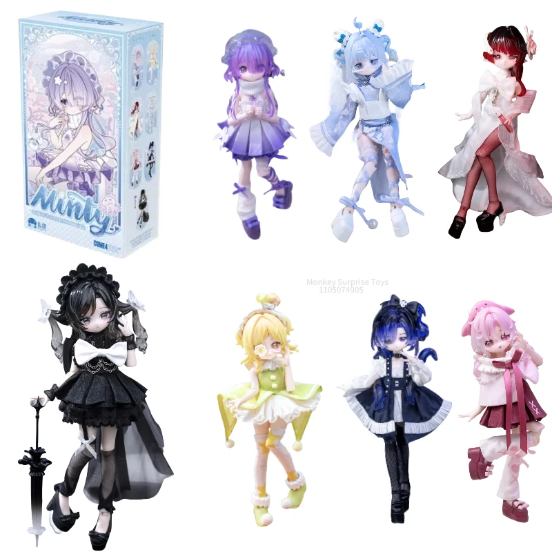 

Подлинная серия Come4free Minty Ocean Gemstone BJD Blind Box, экшн-фигурки, 8 очков, подвижная кукла, коллекционная модель, игрушки, подарок для ребенка