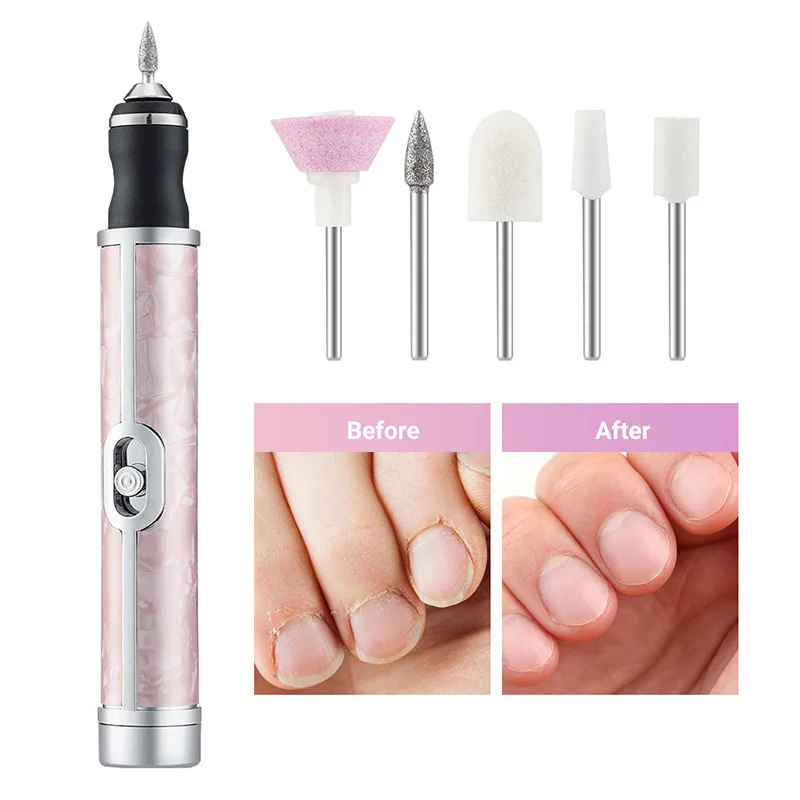 Electric Professional Nail Drill Set Rechargeable Portable Scrub Machine Nail Sharpening Home Professional Salon Nail Art