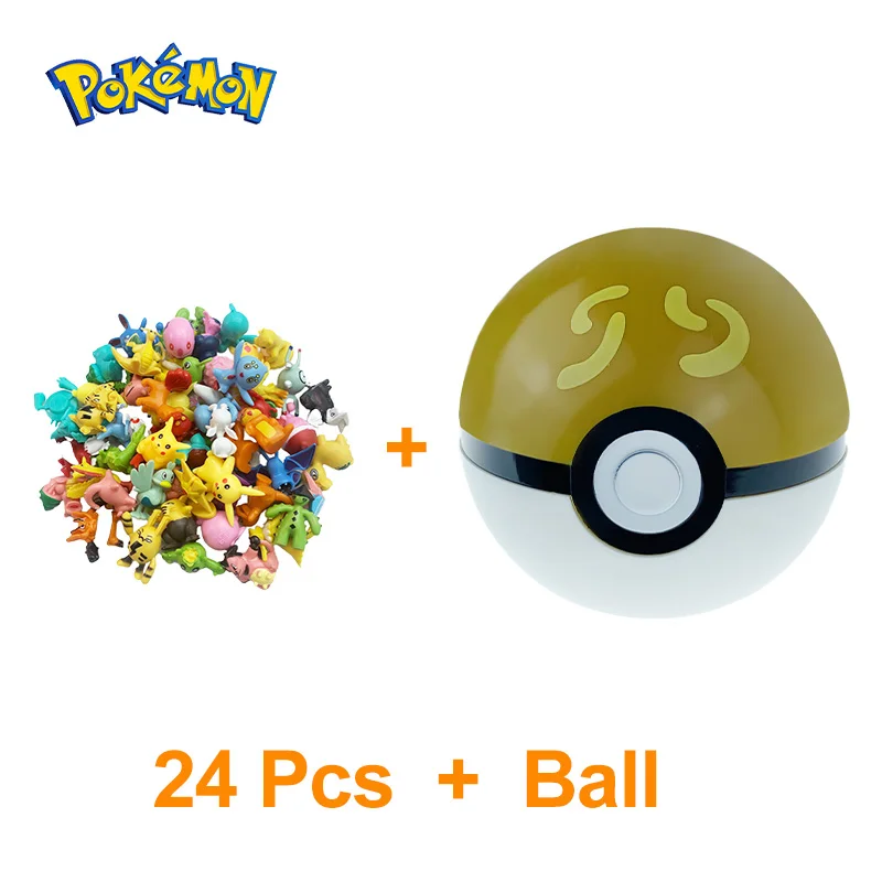 Pokemon Ball Elf Spielzeug Anime Actionfigur PokeBall Tasche Monster leerer Clip n Go Modell Pikachu Pokeball Kind Kind Weihnachten Gif