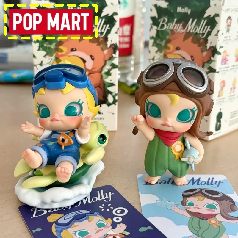 Genuine Pop Mart Molly My Huggable Discovery Series Blind Box Kawaii Anime Figure Collectible Desktop Decor Ornament