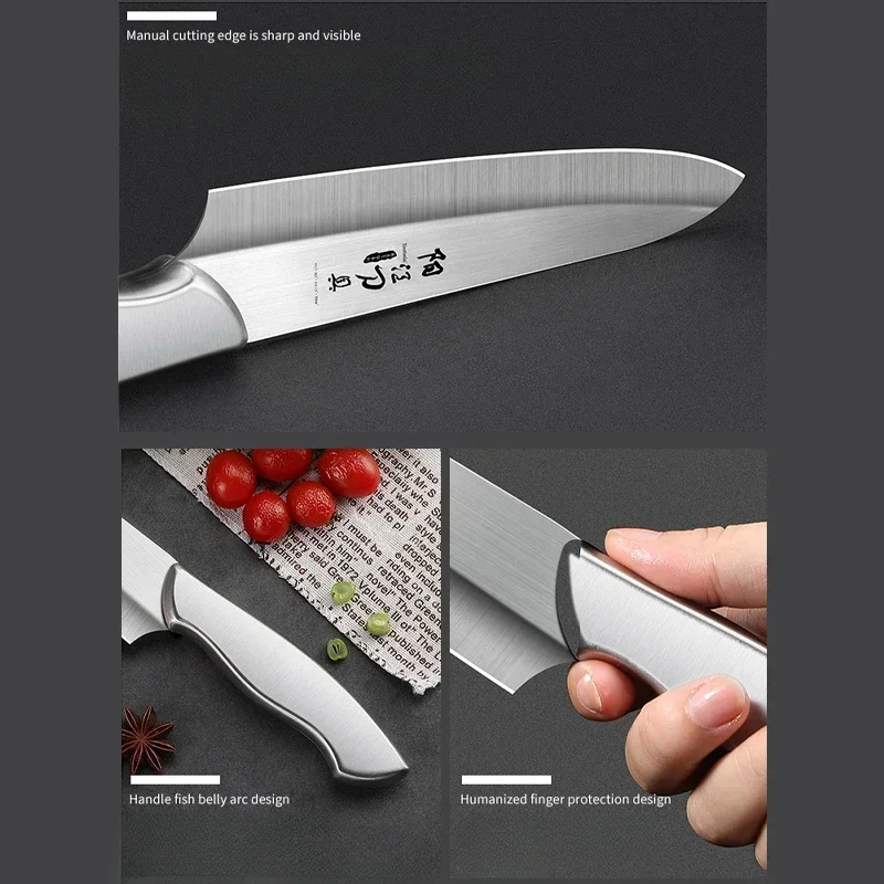 New steel handle chef knife sharp multi-purpose high-end Fruit knife knifestainless steel knives household kitchen knives