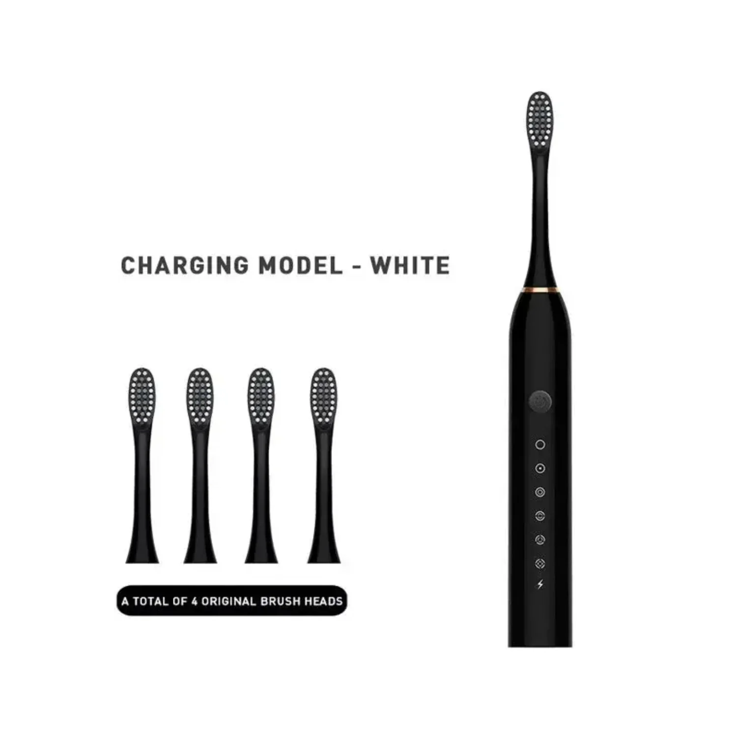 Durable Rechargeable Travel-Friendly Waterproof Electric Toothbrush with 6 Powerful Cleaning Modes - Convenient for Home Use and