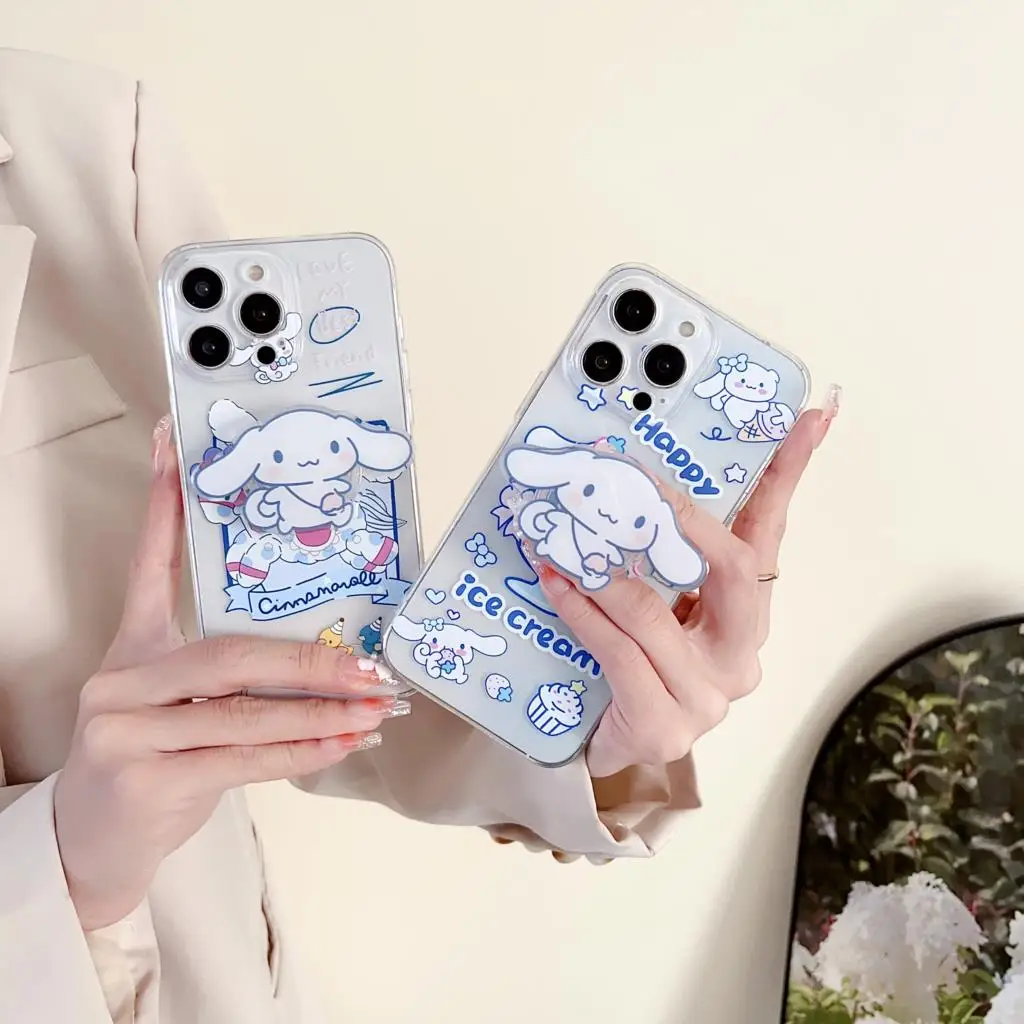 Funny Cinnamoroll Case With Holder For OnePlus NORD 2 N20 CE 2 2T CE2lite ACE 2 10R