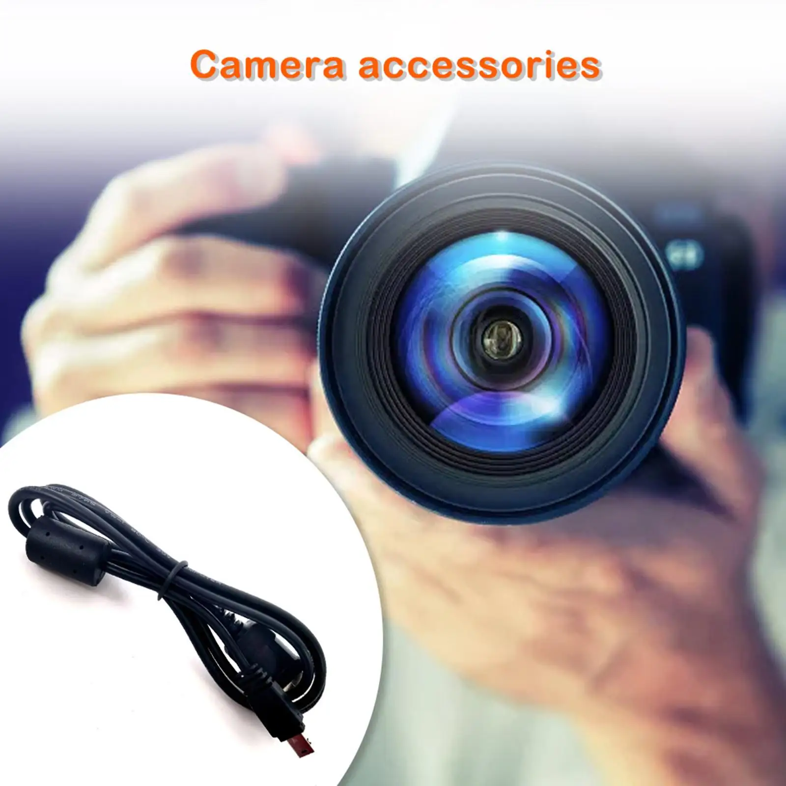 cabo-de-transferencia-de-dados-usb-12-pinos-para-camera-cabo-de-carregamento-usb-para-tr150-zr1200-1500
