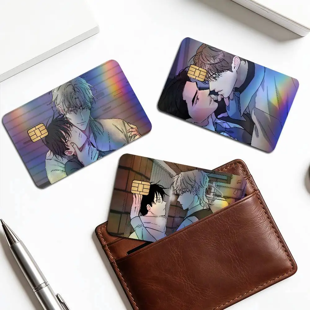 Comic LowS Tide in T-Twilights Trendy Laser Glitter Bank Card Stickers All Match Multi Purpose Use