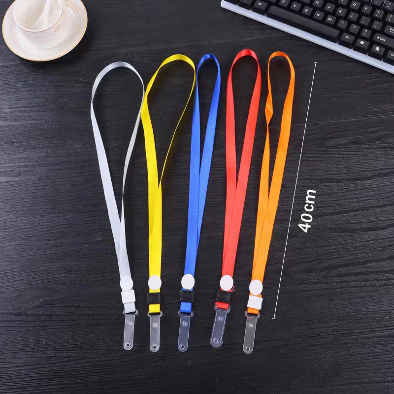 10 PCS Blue Lanyards ID Badge Holder Neck Rope and Cardholder Clear Waterproof Sleeve Pouch Plastic Protector