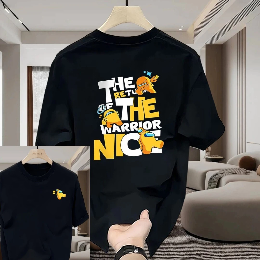 

2026 Весенне-летняя трендовая тяжелая футболка с короткими рукавами и принтом, женская летняя мода, повседневный топ