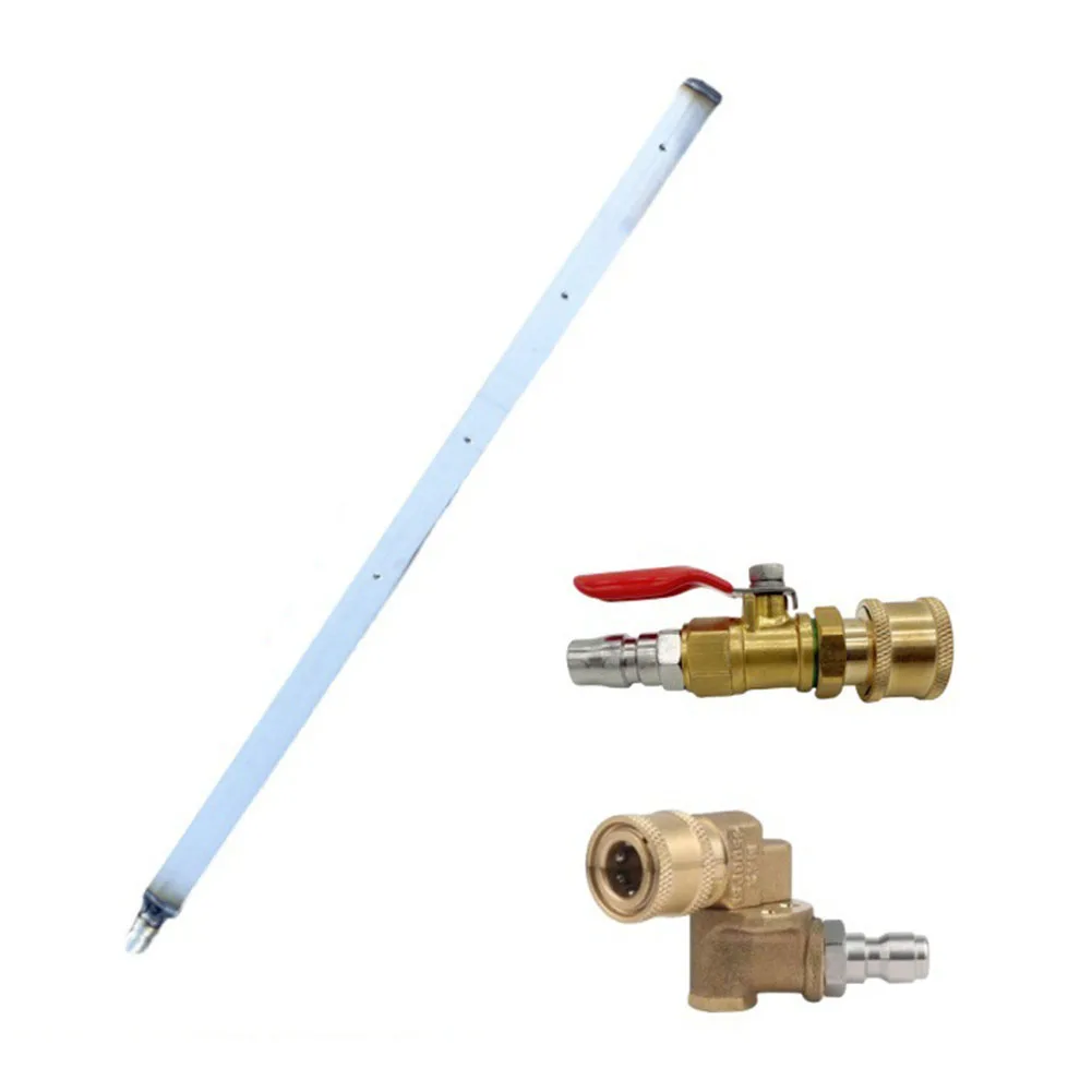 Stainless Steel Car Radiator Cleaning Wand with Copper Alloy Air Connection and Multipurpose 14mm Quick Connector
