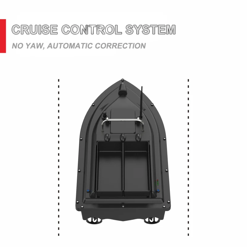 Doppio magazzino telecomando barca 500M esca lanciatore pesca GPS posizionamento esca barca pesca punto fisso ritorno automatico