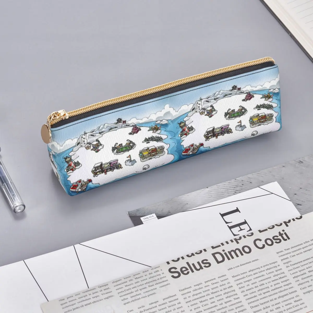 Club Penguin M Estuches para lápices Estuche para lápices Suministros de papelería Estuche para bolígrafos Estuche para lápices para niños y niñas Escuela