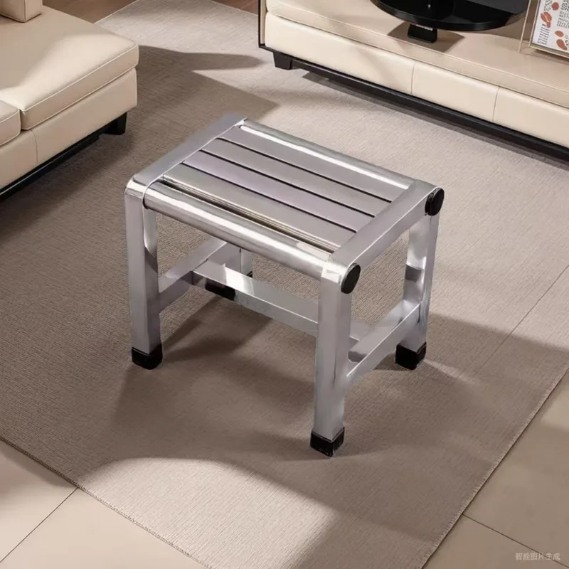 Modern Minimalist Stainless Steel Non Slip Bathroom Shower Stool Safety Seat Home Kitchen Indoor Decor Novelty New Thick Durable