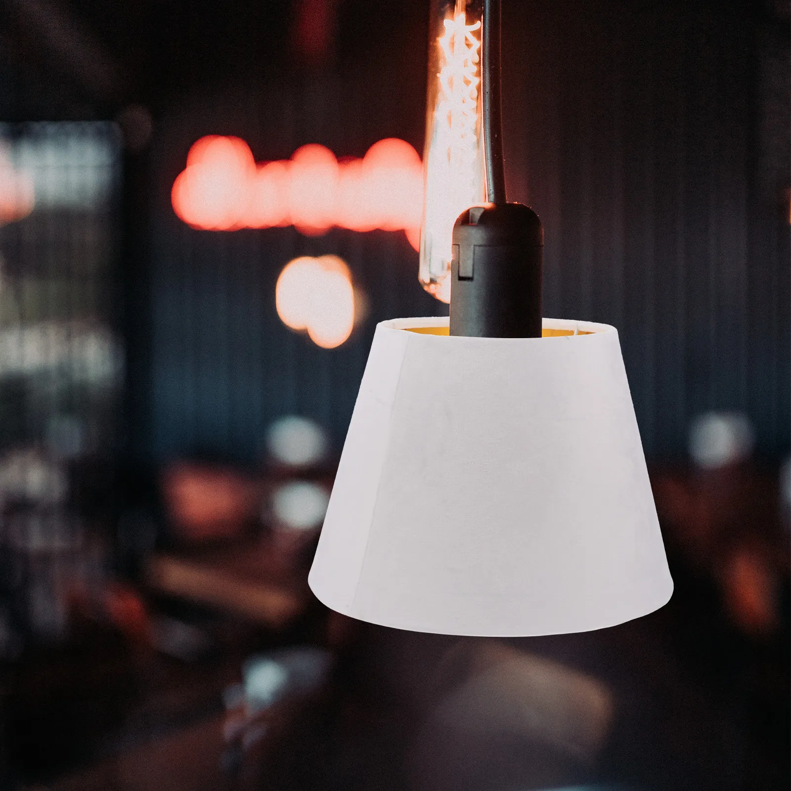 

Стильный тканевый абажур с металлическим каркасом, золотистым внутренним слоем, простая установка, для спальни, гостиной, отеля, универсальный, E27 E14