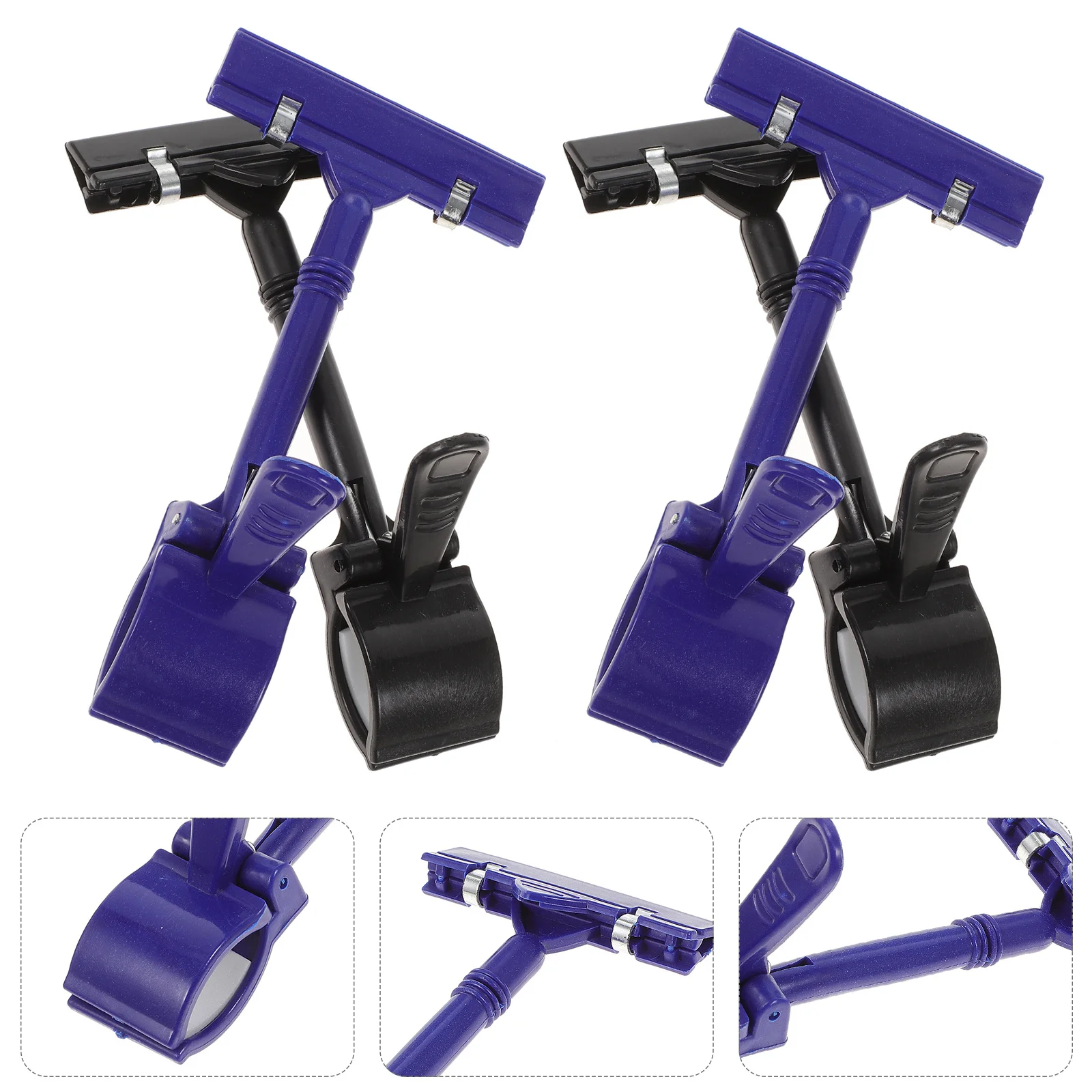 

10pcs Double Clip Price Tag Plastic Sign Holder For Retail Store Display Signage Stand Card Display Rack Paper Clip Holder