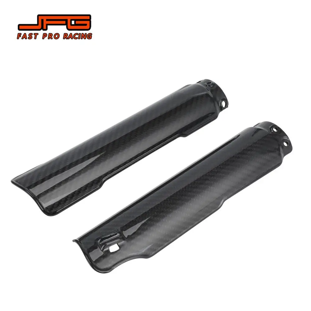 Funparts Front Fork Guard Shock Absorber Cover Real Carbon Fiber For Surron Light Bee X S Motorcycles Accessories Electric Bike