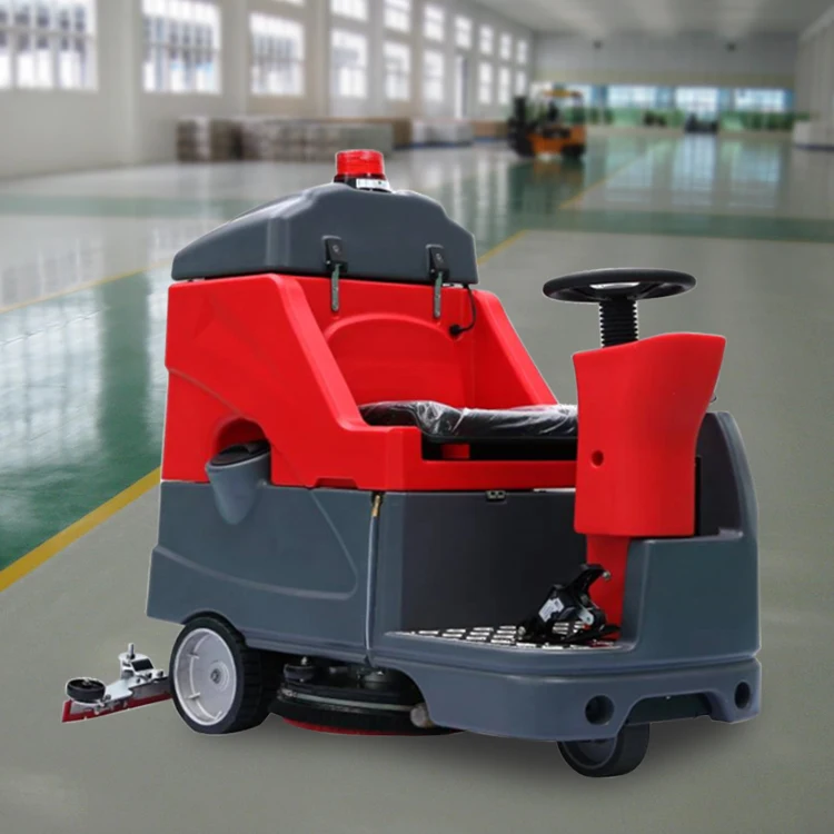 Industrial Intelligent Ride On Type Floor Washing Cleaning Scrubber High Power High Performance Charging Floor Cleaning Machine