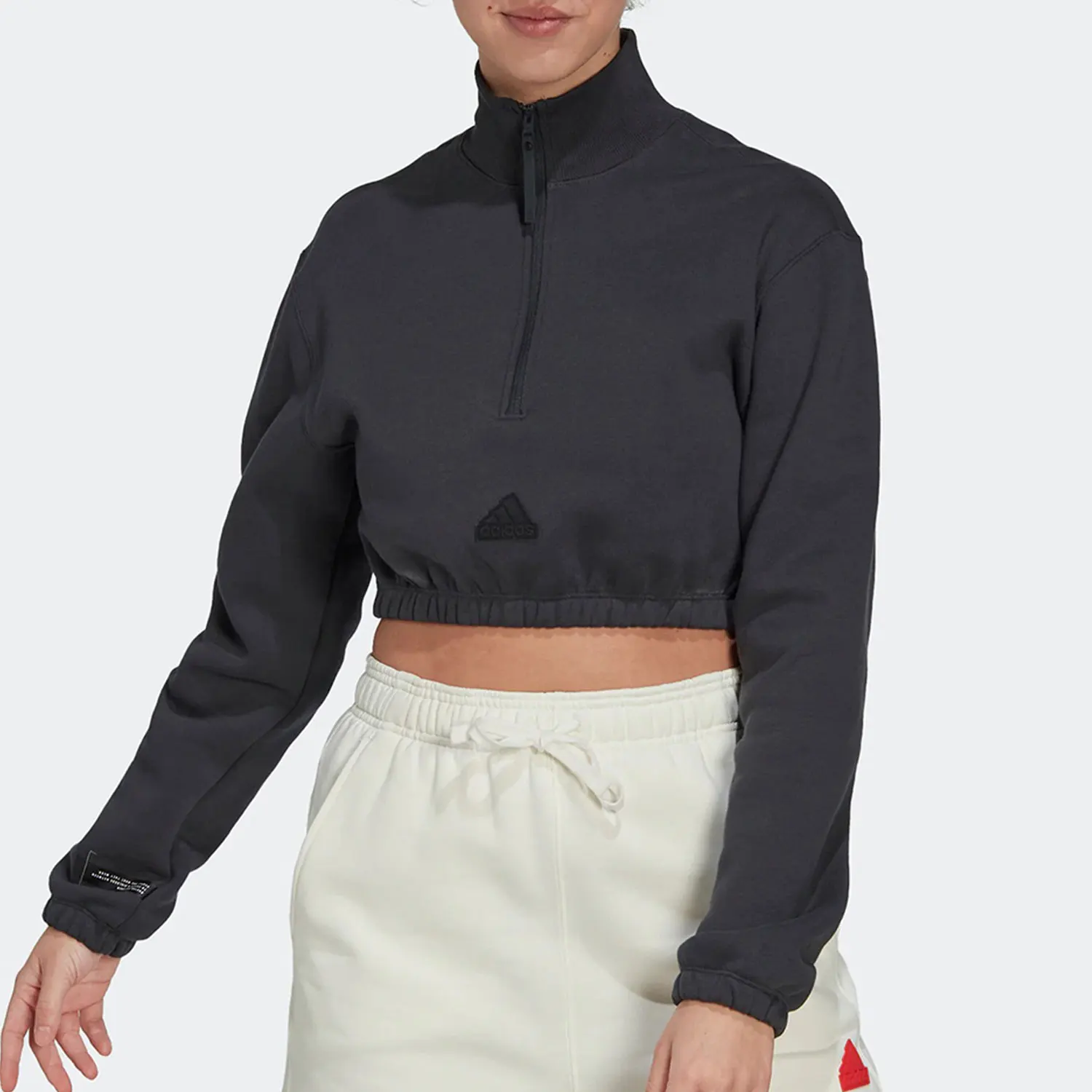 

Adidas genuine autumn new women's sports training short hoodie HG4365