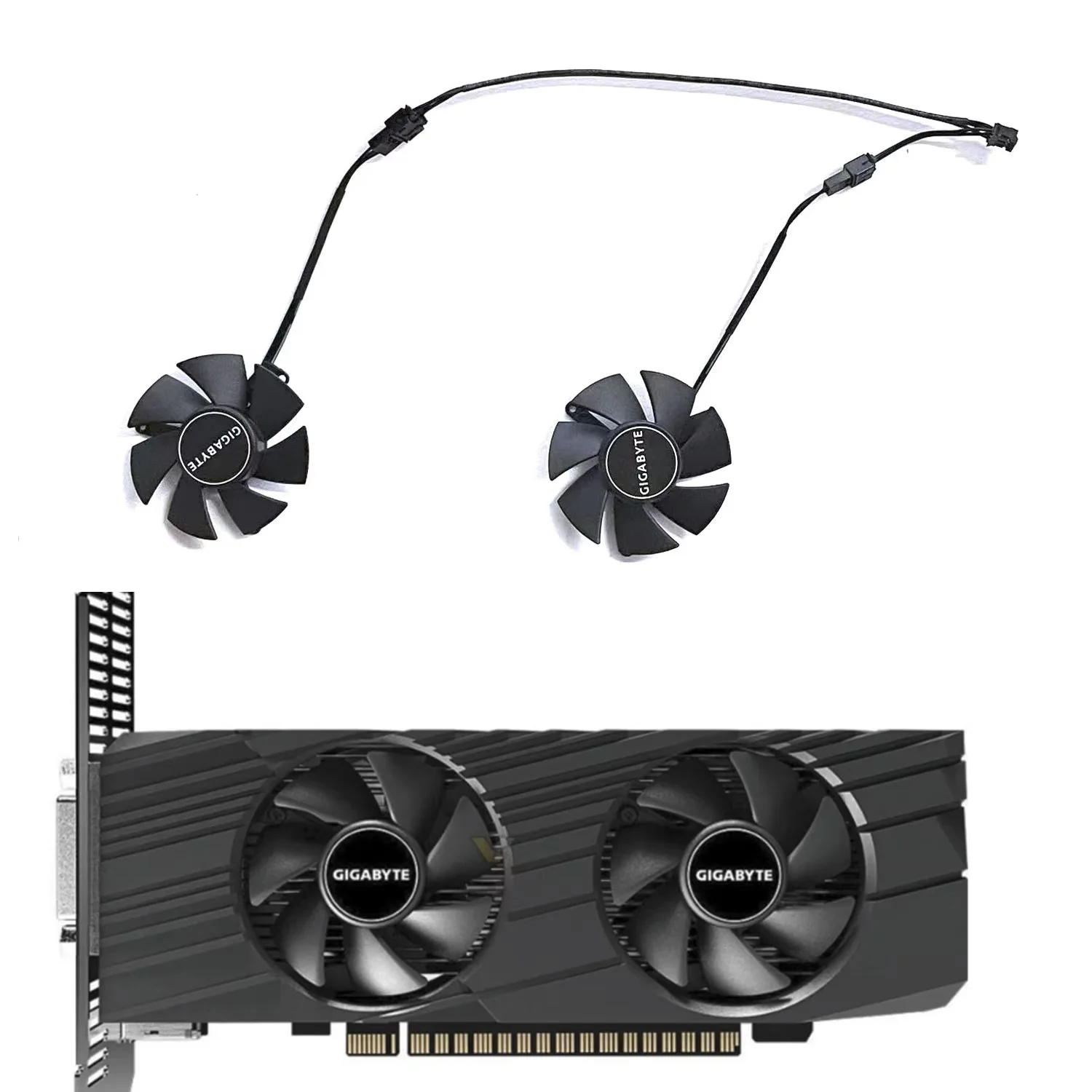 NEW 3PIN FS1250-S2053A DC 12V 0.19A GTX1650 GPU fan suitable for GIGABYTE GeForce GTX1650 1630 OC thin graphics card