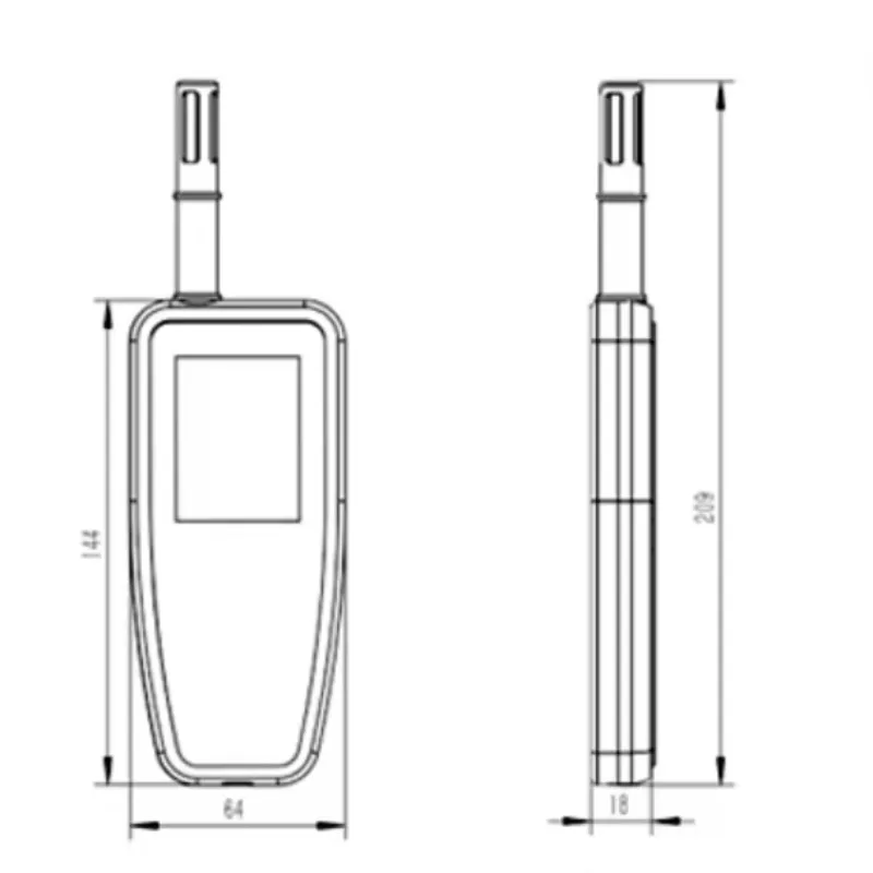 In stock 2026 RHTDP300 Digital Hygrometer Temperature Humidity Meter Handheld Temperature and Humidity Meter Instrument
