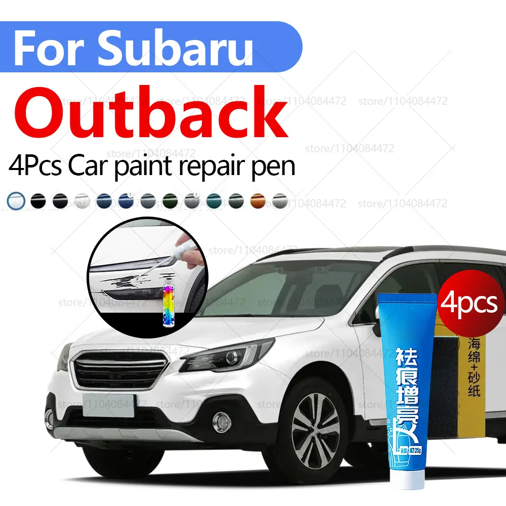 

Ручка для ремонта автомобильной краски для Subaru Outback 1994-2025 годов, аксессуары для ремонта царапин, 4 шт., синий SAL Green XCF Black D4S, белый K1X