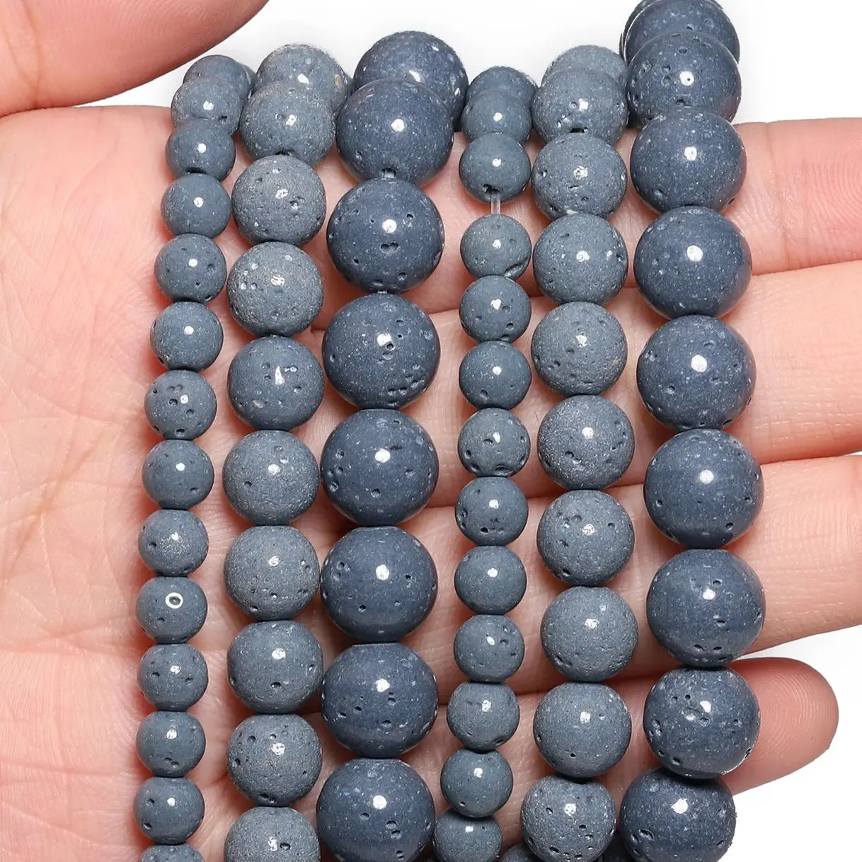 6/8/10mm AA Naturstein Blaue Koralle Lose Spacer Perlen Für Schmuck Machen DIY Charms Armband halskette Anhänger Zubehör