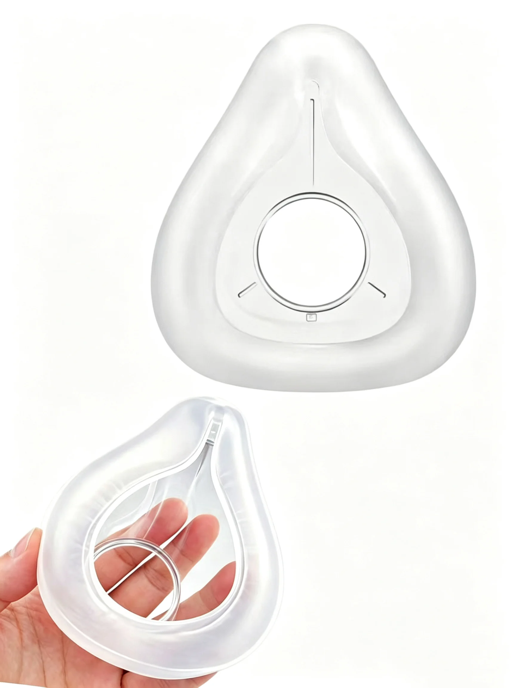 Replacement Silicone Cushion Compatible with F20 Full Face CPAP Mask, Stable Seal & Soft Comfortable Fit