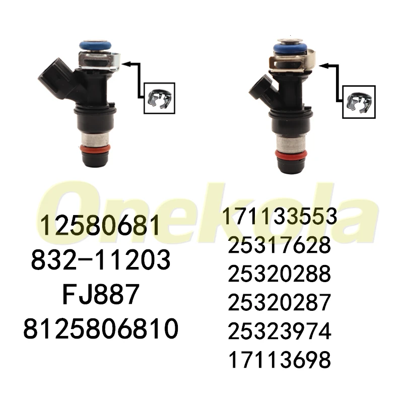 100pieces Fuel Injector Nozzle Seal Repair Kit 18.7*7.7mm for Delphi GM Chevy GMC Truck Silverado Cadillac 17113553 25317628