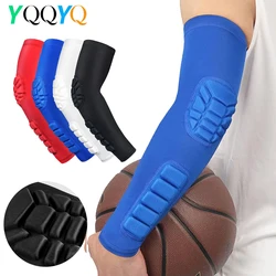 YQQYQQ 1Pcs Arm Elbow Sleeves,Honeycomb Crashproof Arm Elbow Pads for Youth Adult Sports Football Basketball Volleyball