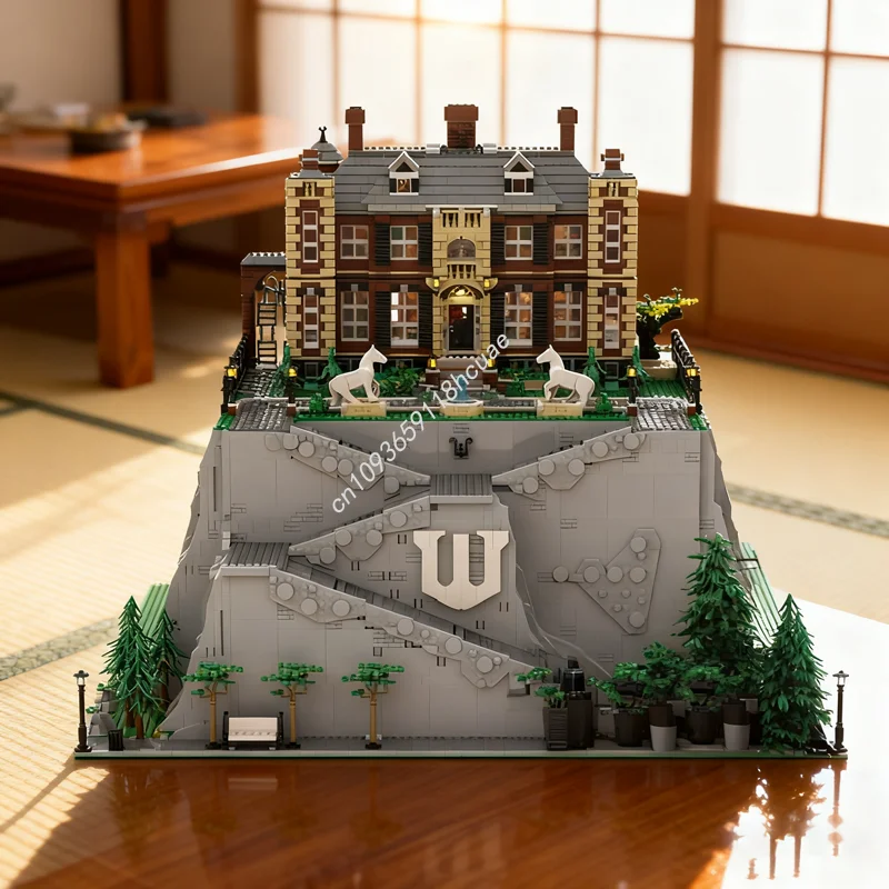 

17975 шт. MOC Batcave Wayne Manor модульная модель расширения строительные блоки рождественские подарки DIY игрушки творческая идея образование кирпич
