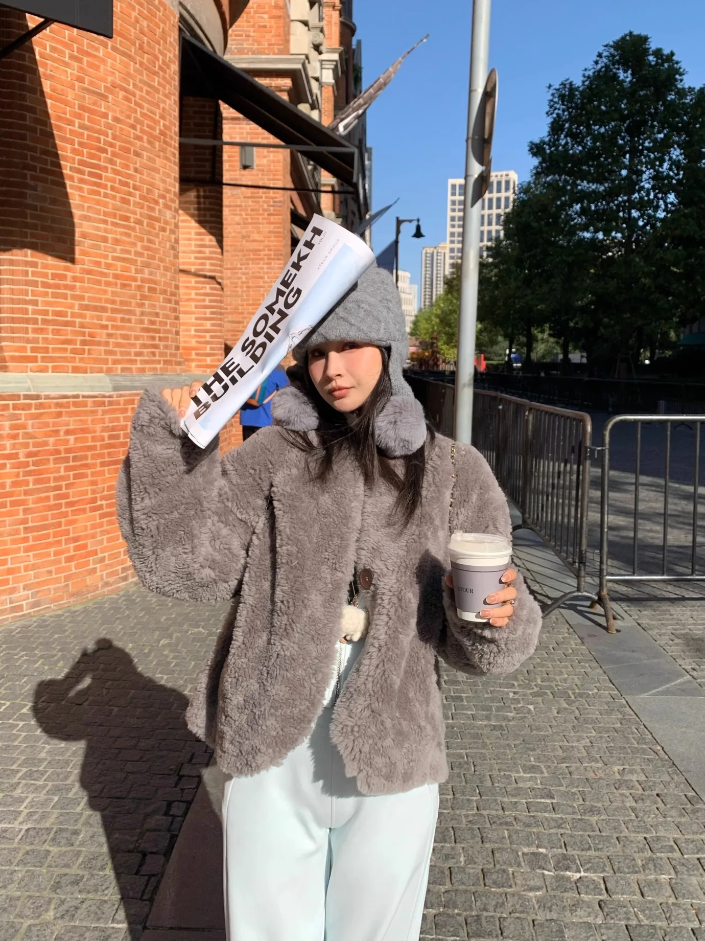 

BLUETIQUE Full Wool Suede Fur Inteated Warmth Versatile Outerwear Long Sve Hooded Regular Length Winter Coat