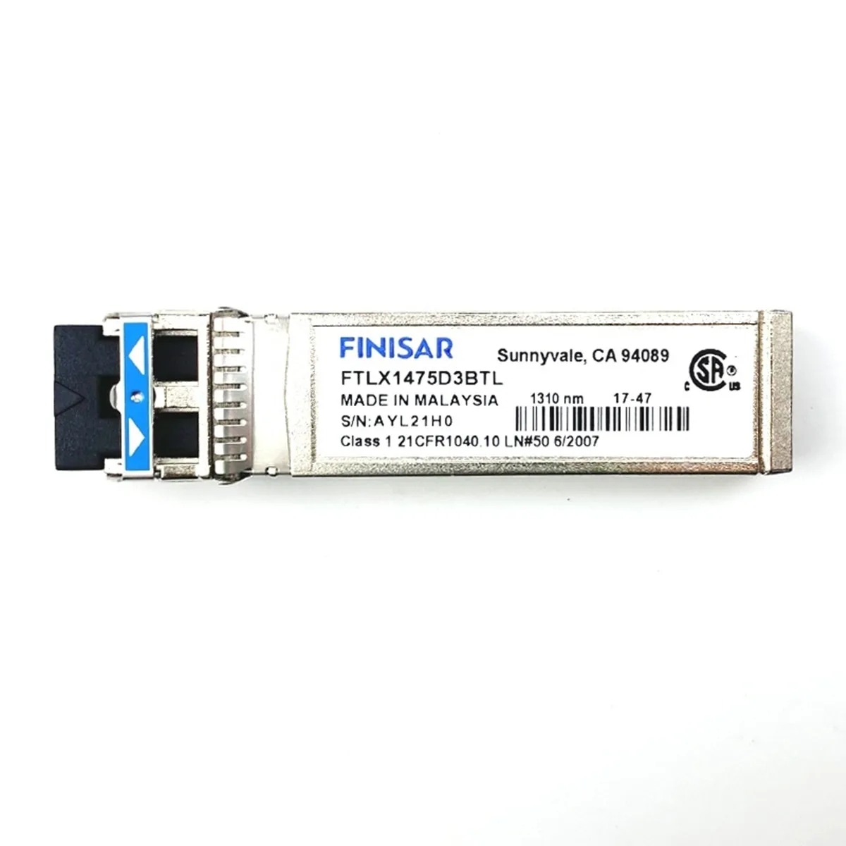 

1PCS Finisar SFP 10G 10KM/FTLX1475D3BTL/lc-lc 10G-1310nm-10km Single mode optical transceiver/finisar 10g 10km sfp optical fiber