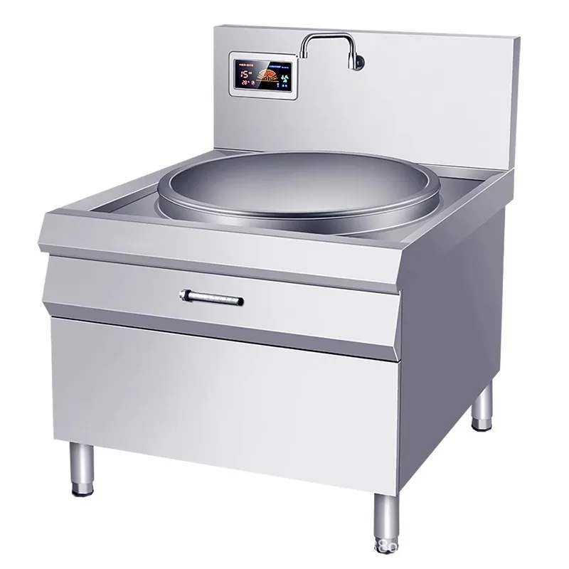Commercial induction cooker large pot stove double head high power kitchen canteen construction site electric stove
