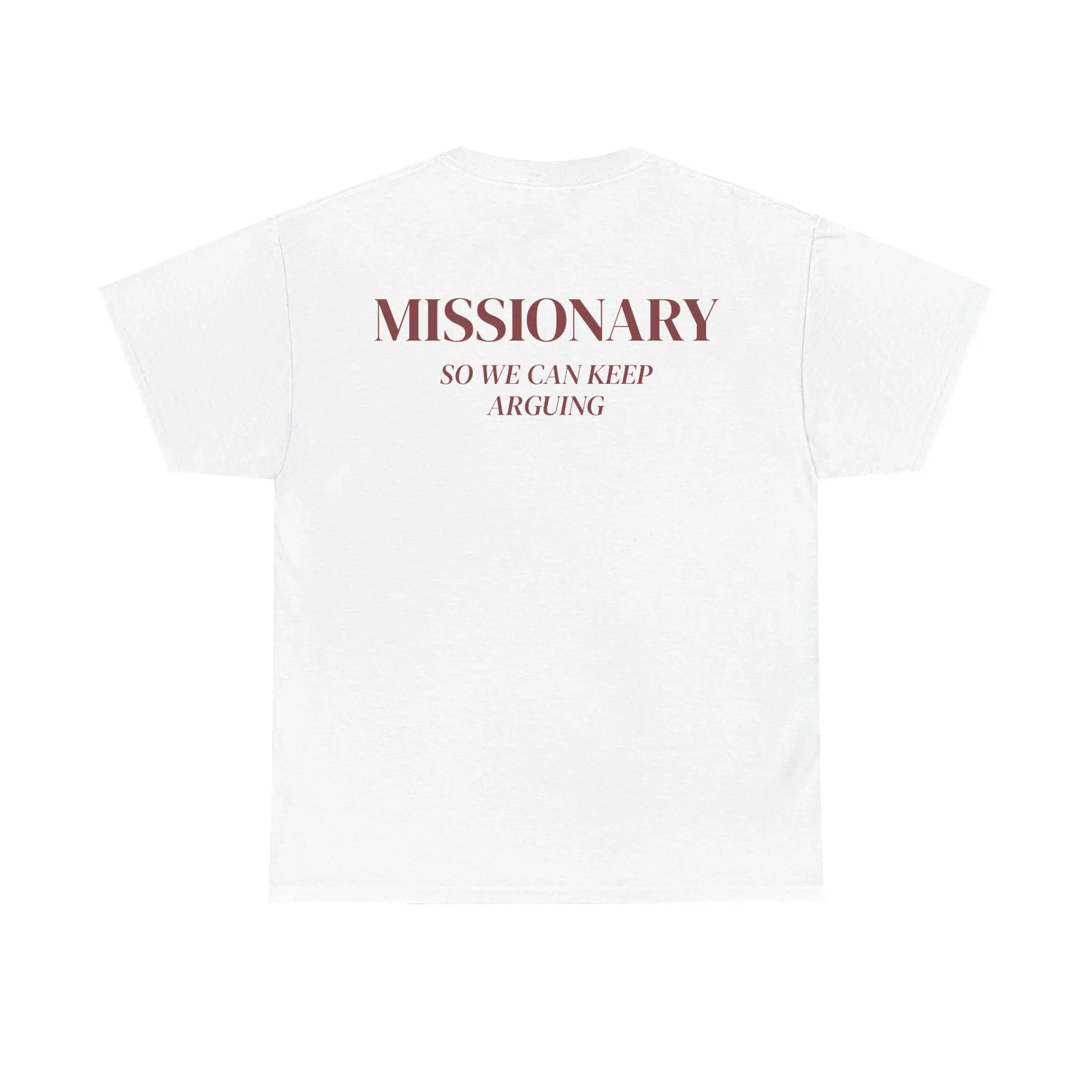 Missionary So We Can Keep Arguing T-shirt Summer racksuit Harajuku Casual Sportswear Crew Neck Pullover Short Sleeve Tops