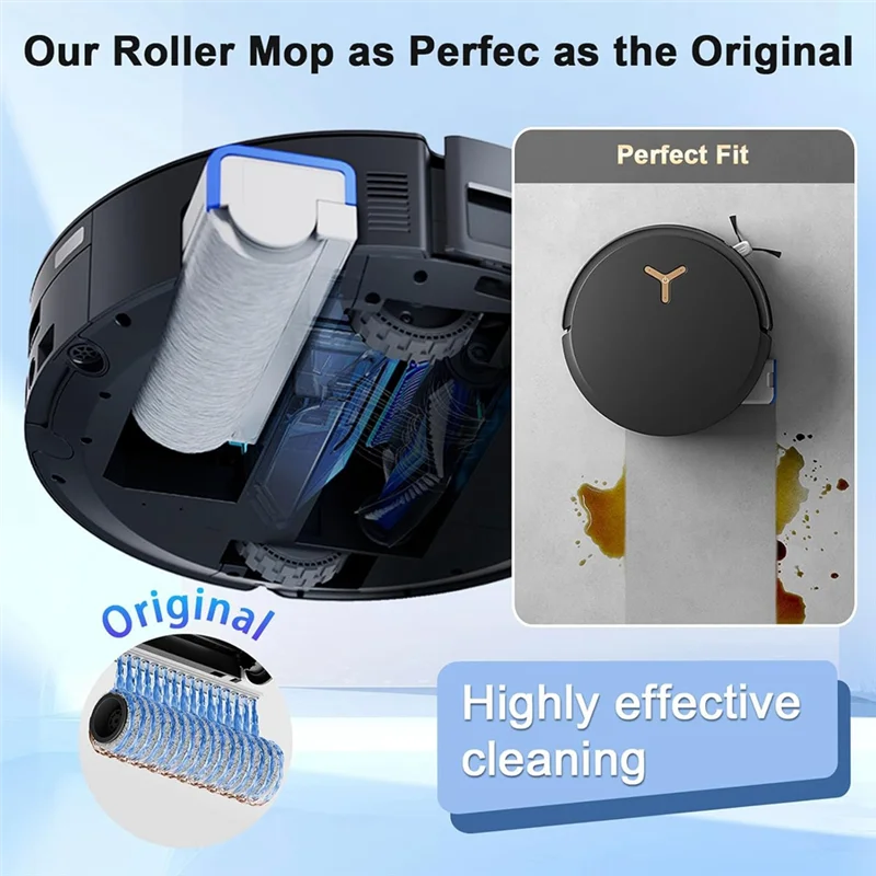 

A21F-21Pcs For ECOVACS DEEBOT X8 /X8 PRO OMNI Robot Vacuum Cleaner Parts With Dust Bags Filters Main Side Brushes Roller Mops
