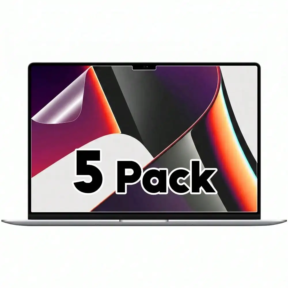 5er-Pack Matte Anti-Glare Displayschutzfolie für Macbook Pro 16 Zoll 2021-2024 M4 M3 M2 M1 A3403/A2991/A2485/A2780