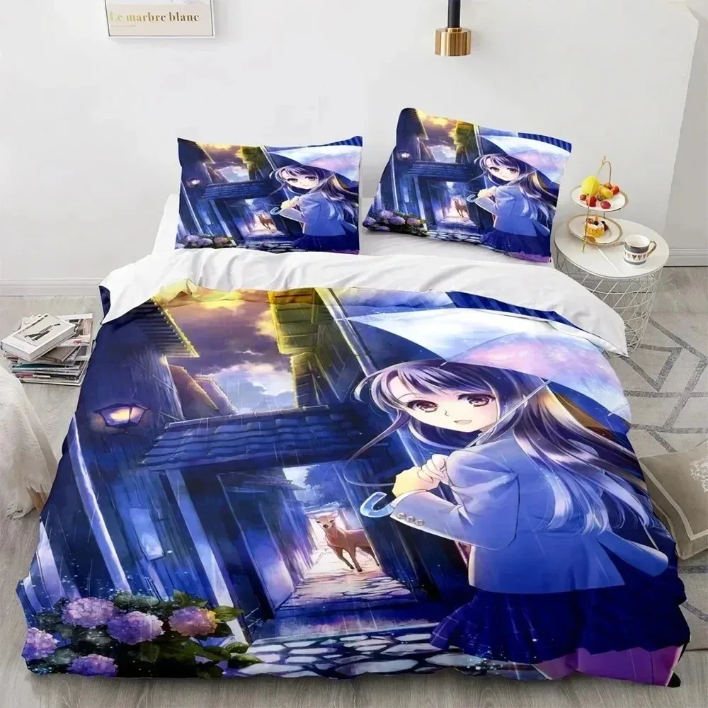 

3D Print Anime Kawaii Sexy Girl Bedding Set Double Twin King Duvet Cover Comforter Pillowcase Boys Girls Adults Bedroom
