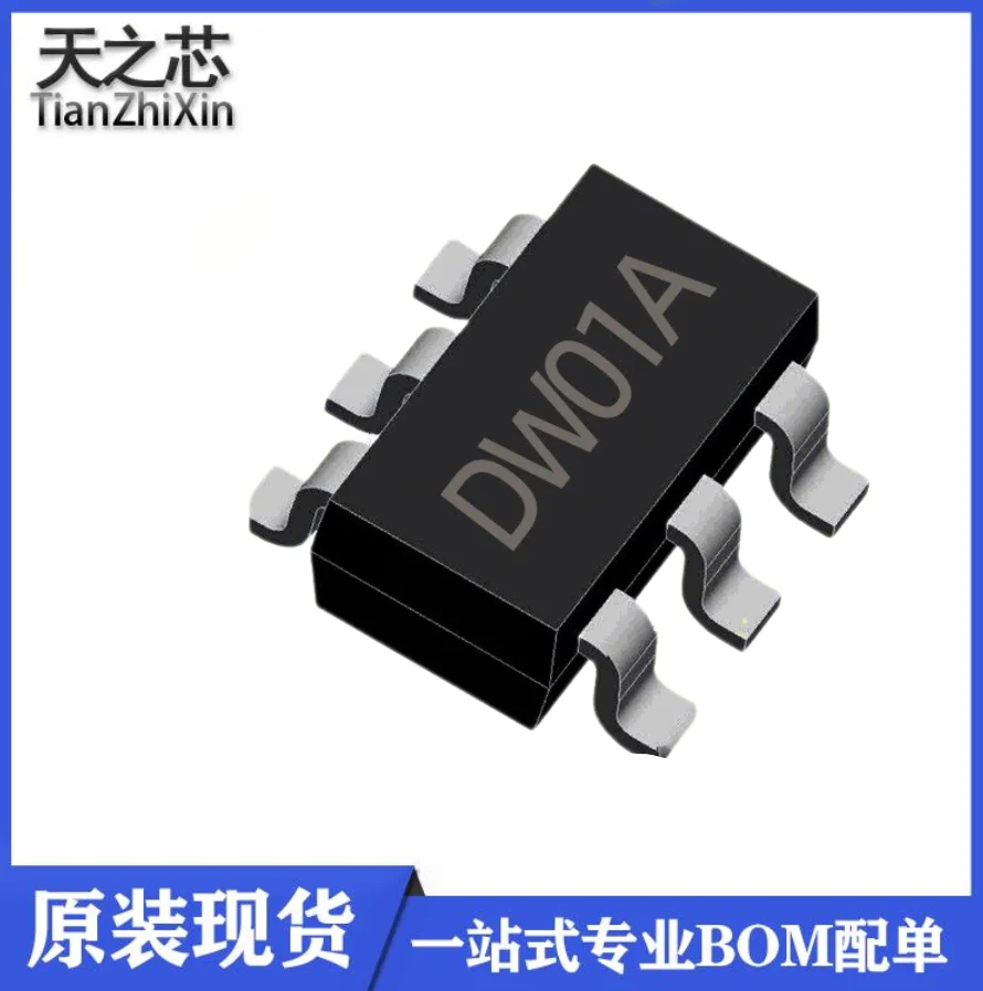 50PCS DW01 DW01A DW01-A SOT-23-6 Lithium Battery Protection IC 8205A 8205S
