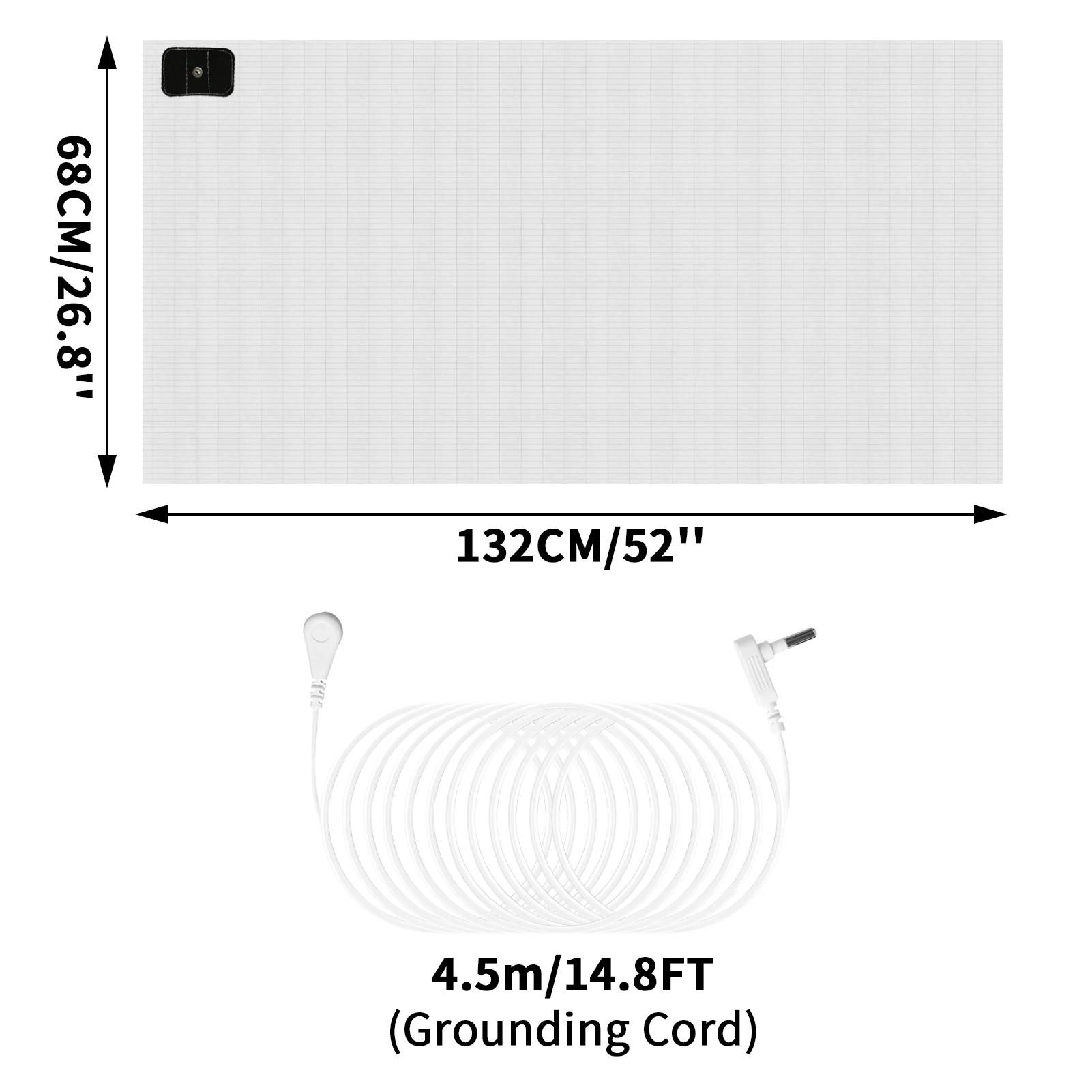 68x132CM White