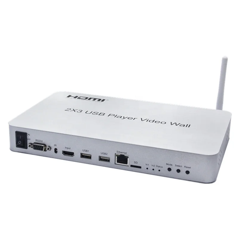 Contrôleur mural vidéo multi-écrans HDMI, USB 4K, 2x3