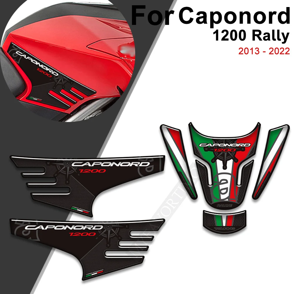 Voor Aprilia Caponord 1200 Rally Motorfiets Kant Stookolie Tank Pad Tankpad Kit Kniestickers Stickers Beschermer 2013 - 2022