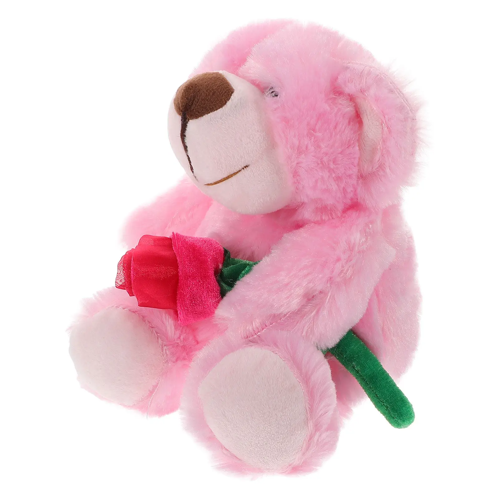 

Soft Cuddly Stuffed Animal Valentine's Day Special Occasion Gift Flower Designed Bear for Girlfriend Boyfriend