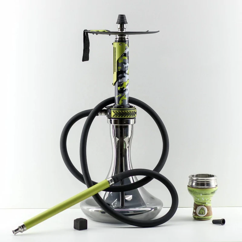 Luxury Latest 304 stainless steel shisha pipe narguile qalyan EL BOMBER OFF ROAD 4X4 Race HOOKAH