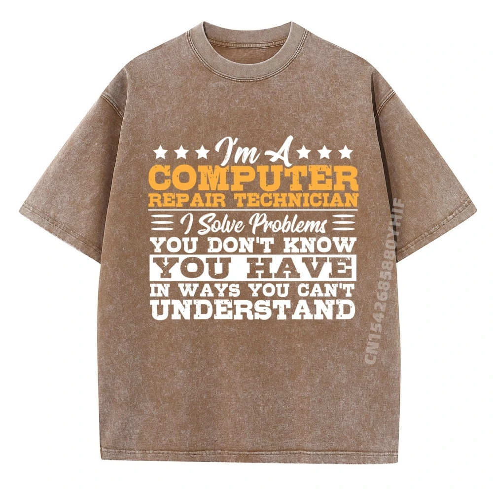 فني إصلاح الكمبيوتر الكمبيوتر متخصص إصلاح الكمبيوتر Camisetas أنثى الجرافيك تي شيرت طباعة غسلها خمر قميص #2